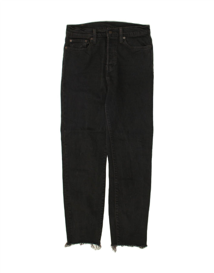 LEVI'S Womens Straight Jeans W29 L27 Black Vintage Levi's and Second-Hand Levi's from Messina Hembry 