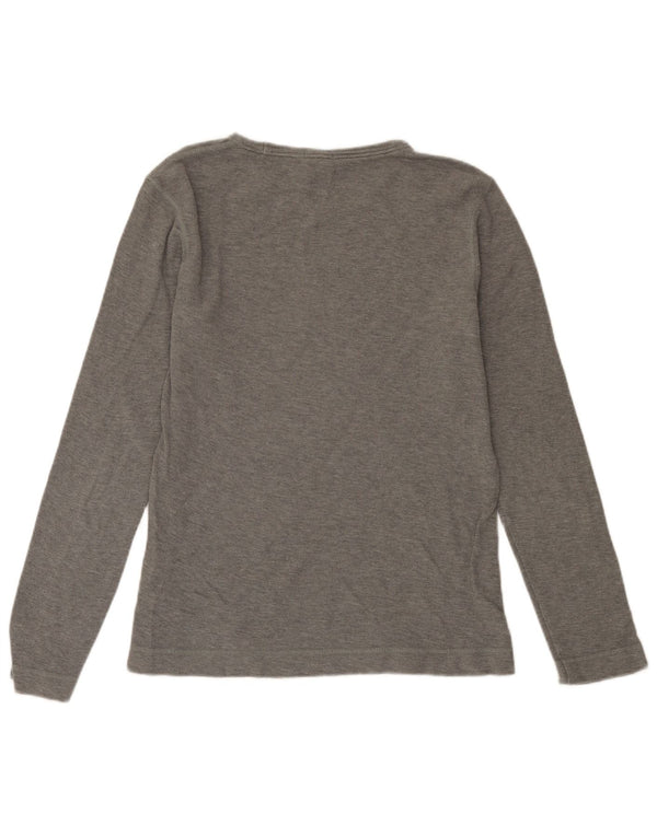 HUGO BOSS Bărbați Slim Fit Top cu mânecă lungă, mare, gri bumbac