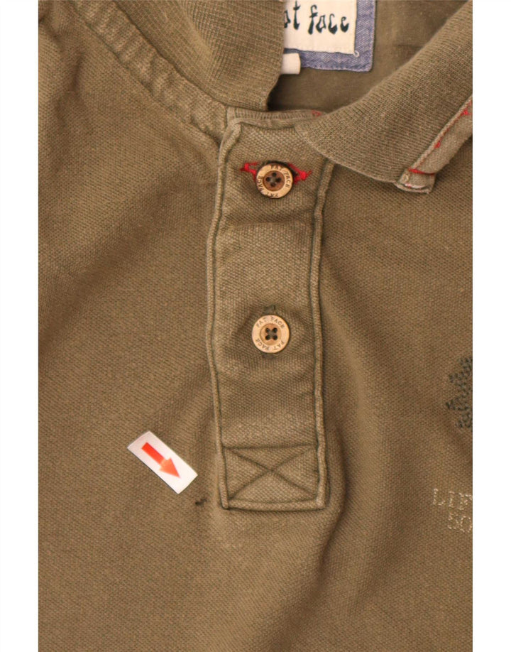 Tricou polo pentru bărbați Fat Face XL Kaki Bumbac