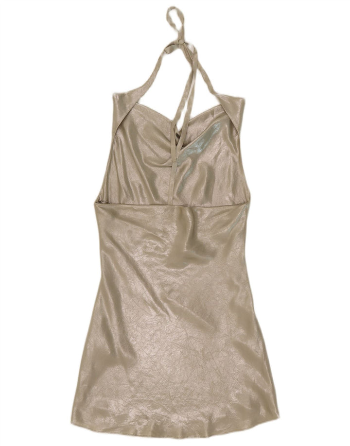 Rochie pentru femei Zara UK 6 XS Poliester argintiu