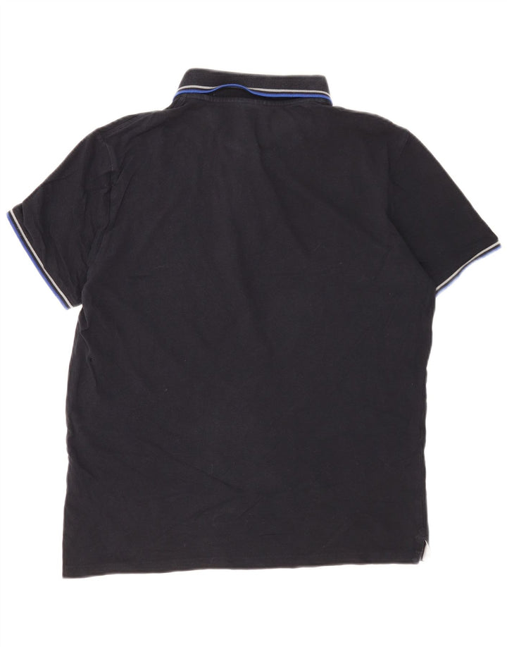 Tricou polo Champion pentru bărbați, bumbac, albastru bleumarin mediu