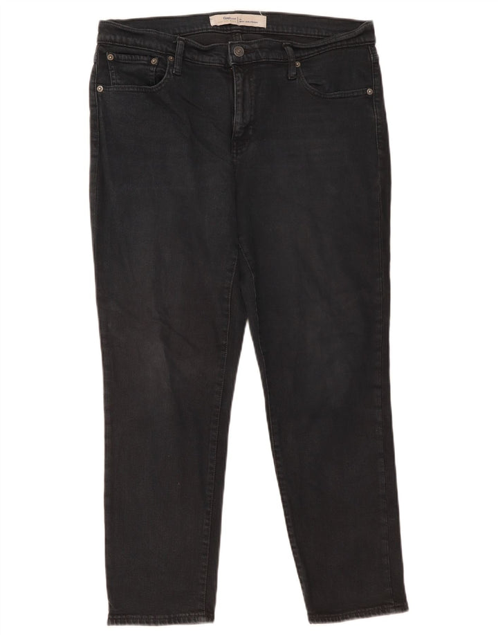 Blugi GAP Girlfriend Slim W31 L27 bumbac negru