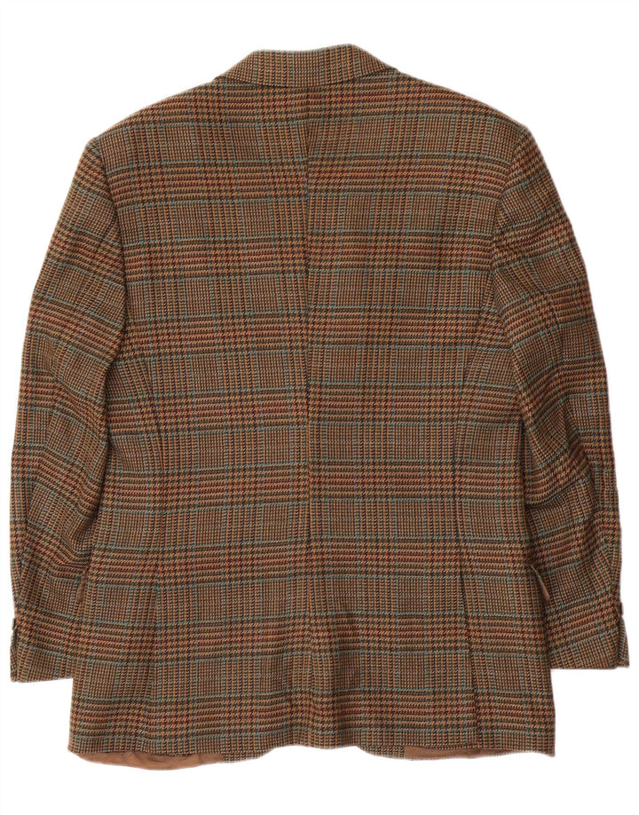 Jachetă BURBERRYS pentru bărbați, cu 2 nasturi, IT 48, lână maro medie, picior de gală
