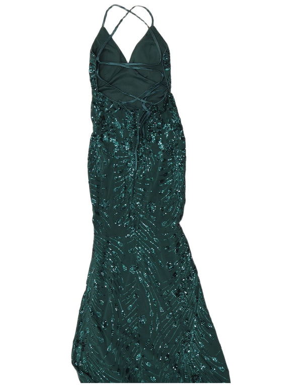 Quiz Rochie sirenă pentru femei UK 8 Small Green Poliester