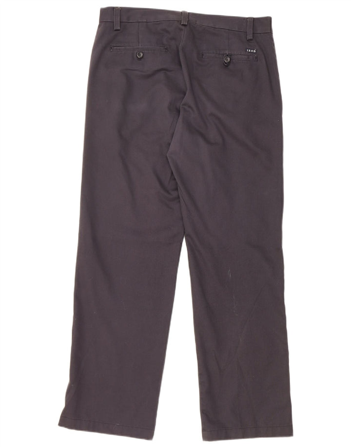 Pantaloni chino pentru bărbați IZOD Slim Fit L30 L30 Bumbac bleumarin