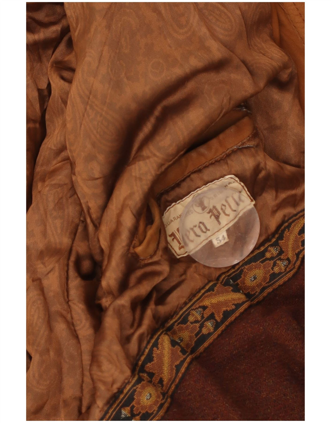 Jachetă vintage pentru bărbați din piele intoarsa IT 54 2XL din piele maro