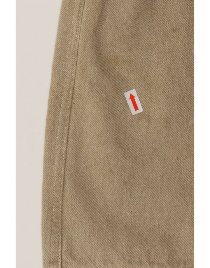 TRUSSARDI Womens Denim Skirt W30 Medium  Beige Cotton Vintage Trussardi and Second-Hand Trussardi from Messina Hembry 