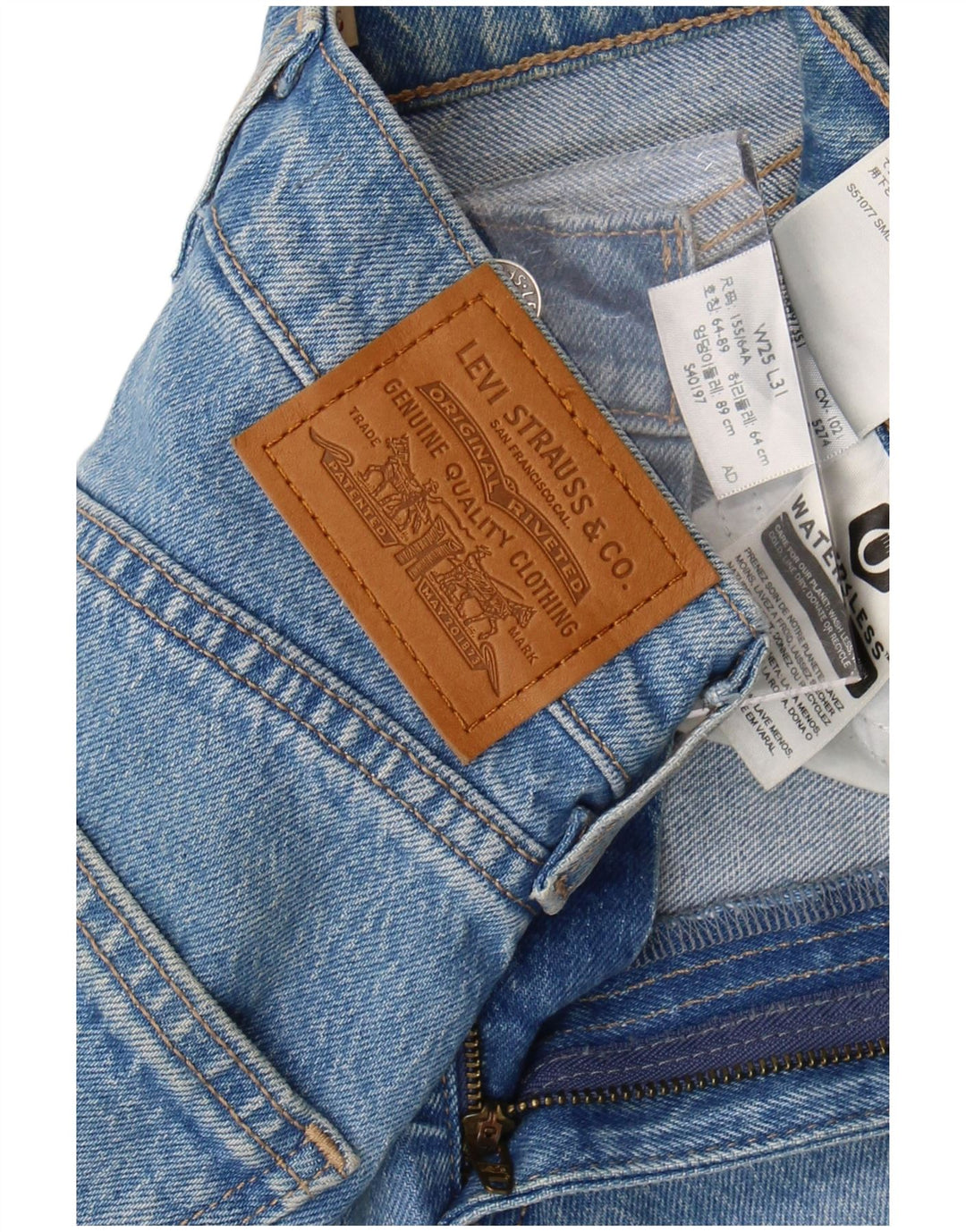 Blugi conici pentru femei Levi's W25 L27 Bumbac albastru