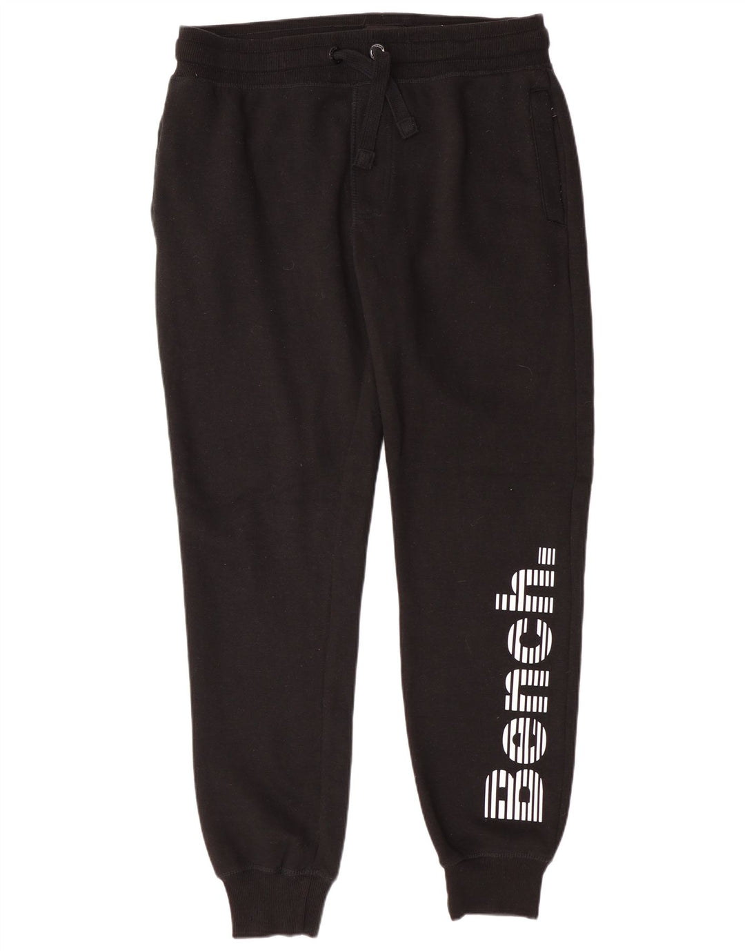 BENCH Pantaloni de trening grafic pentru bărbați Pantaloni de jogging mari, negru, bumbac