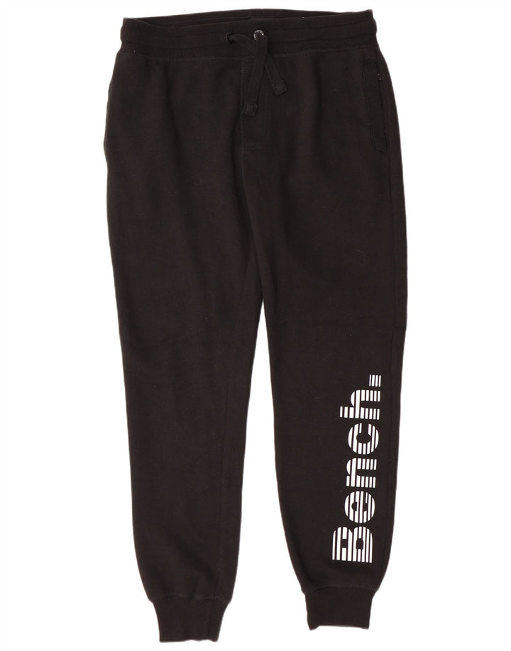 BENCH Pantaloni de trening grafic pentru bărbați Pantaloni de jogging mari, negru, bumbac