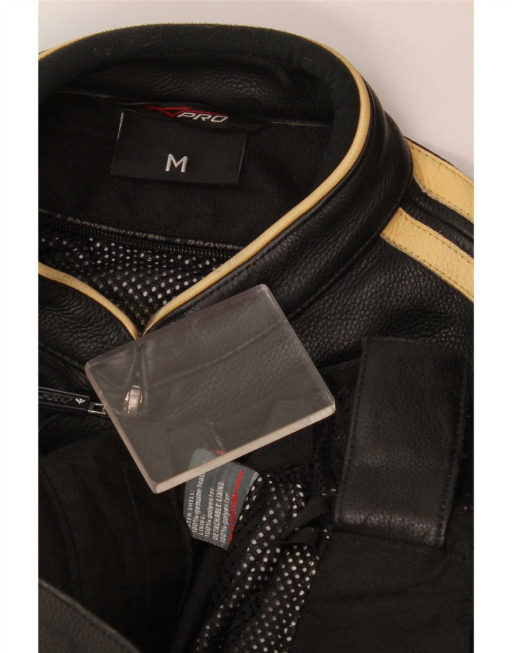 Jachetă motociclist din piele pentru bărbați XPro UK 38 Medium Black Dunge