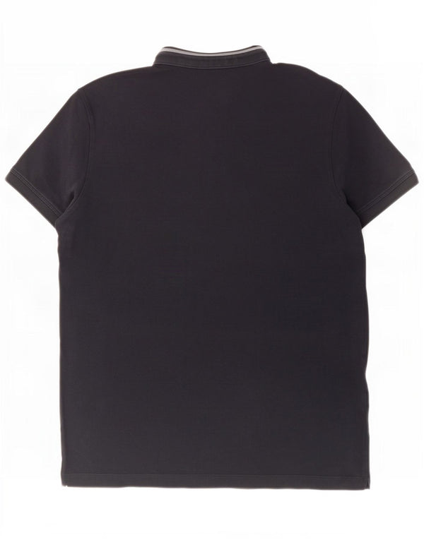 Massimo Dutti Cămașă polo pentru bărbați, mare, bleumarin, bumbac