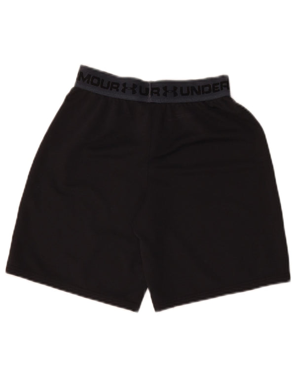 Pantaloni scurți sport Under Armour pentru băieți Heat Gear Graphic 7-8 ani mici, negru