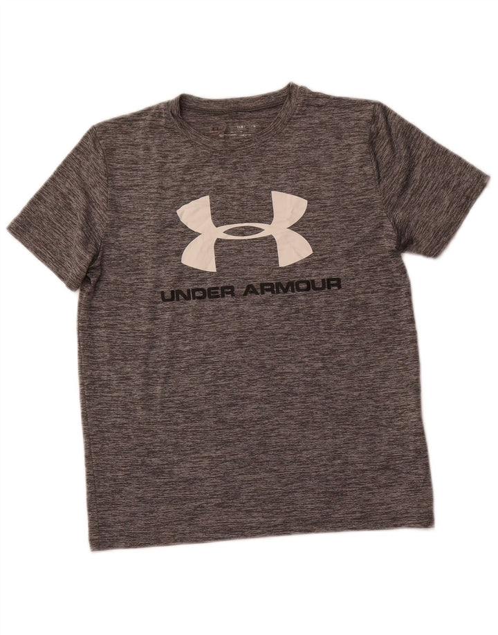 UNDER ARMOUR Băieți Heat Gear Tricou grafic Top 11-12 ani mare gri