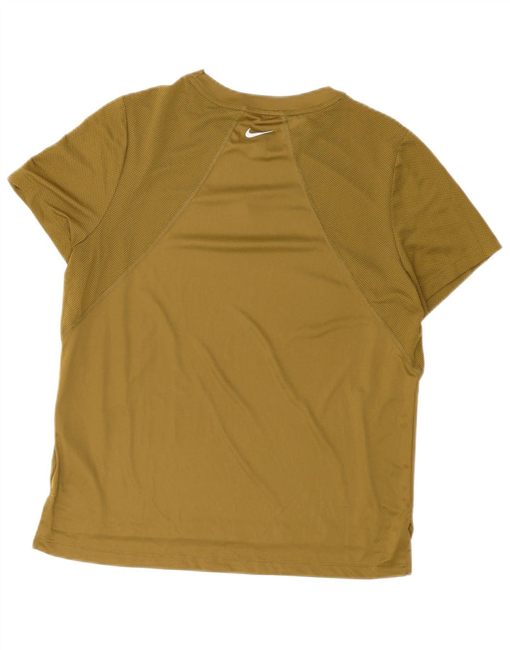 Tricou grafic Nike Dri Fit pentru bărbați Top mare din poliester kaki