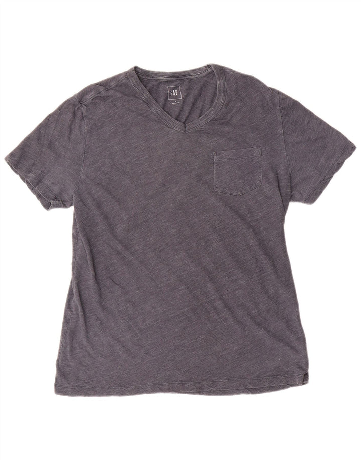 Tricou pentru bărbați Gap Top mare, gri bumbac cu pete