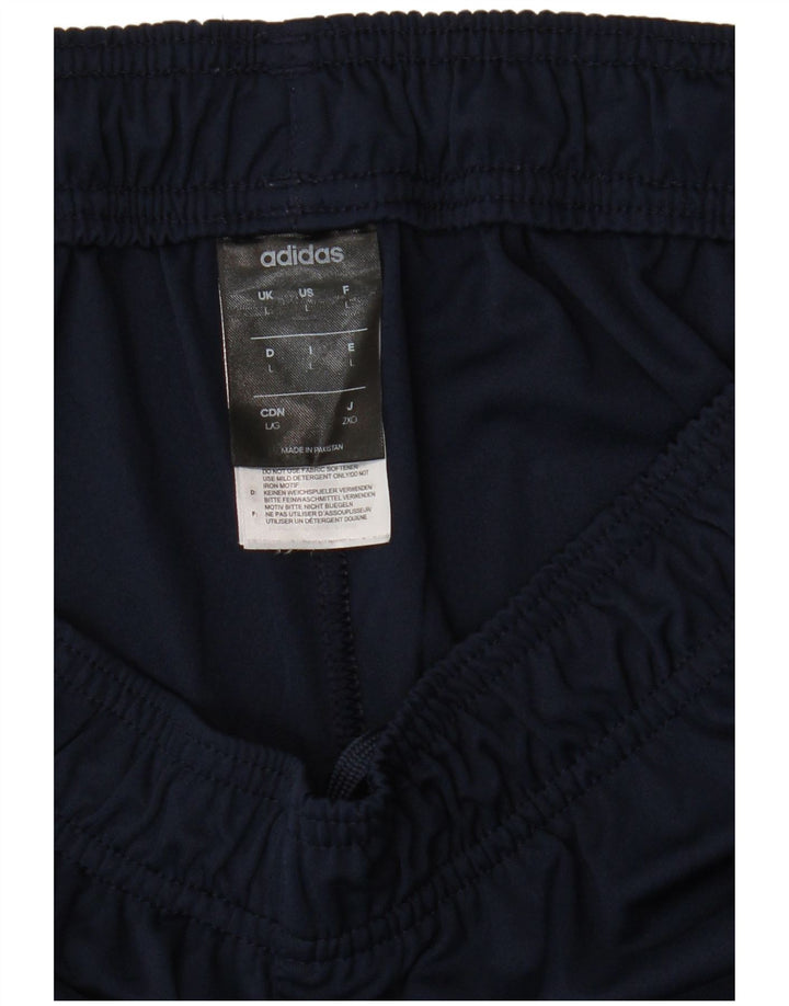 ADIDAS Mens Climalite Sport Shorts Large Navy Blue Polyester
