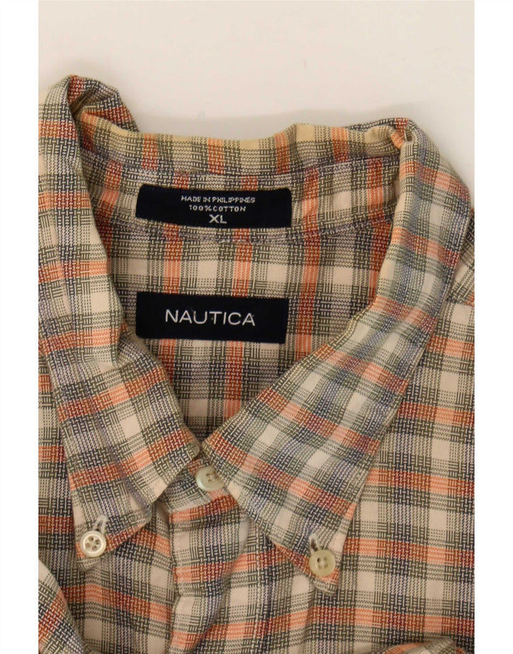 Cămașă pentru bărbați Nautica XL, bumbac cu carouri multicolore