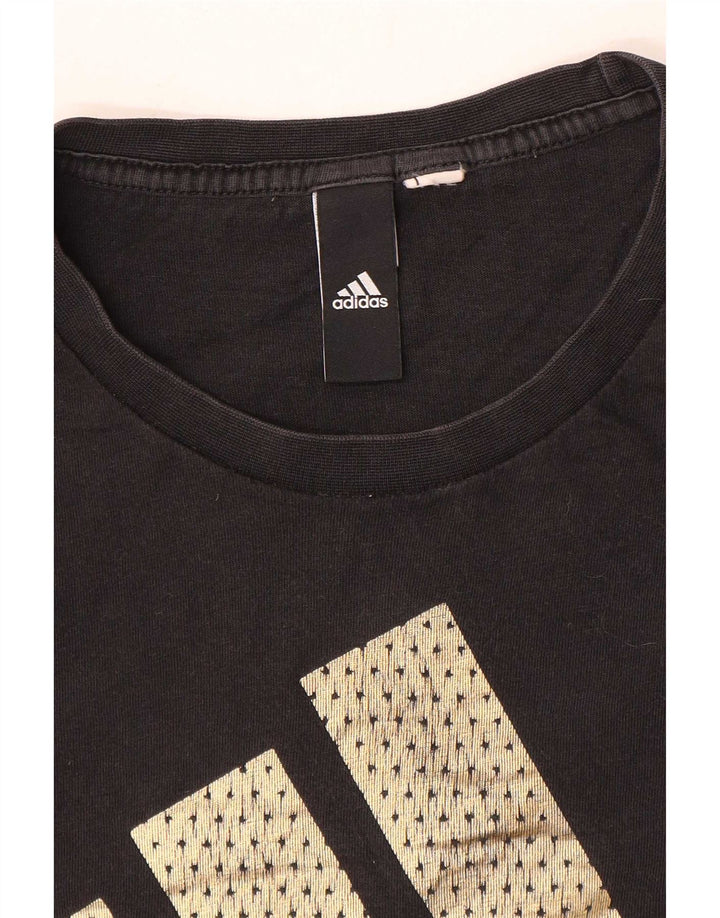 Tricou grafic pentru bărbați Adidas Top Mediu Negru