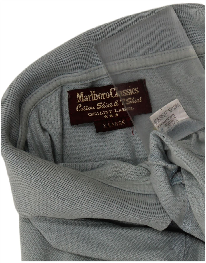 MARLBORO CLASSICS Tricou Polo XL Bumbac Albastru