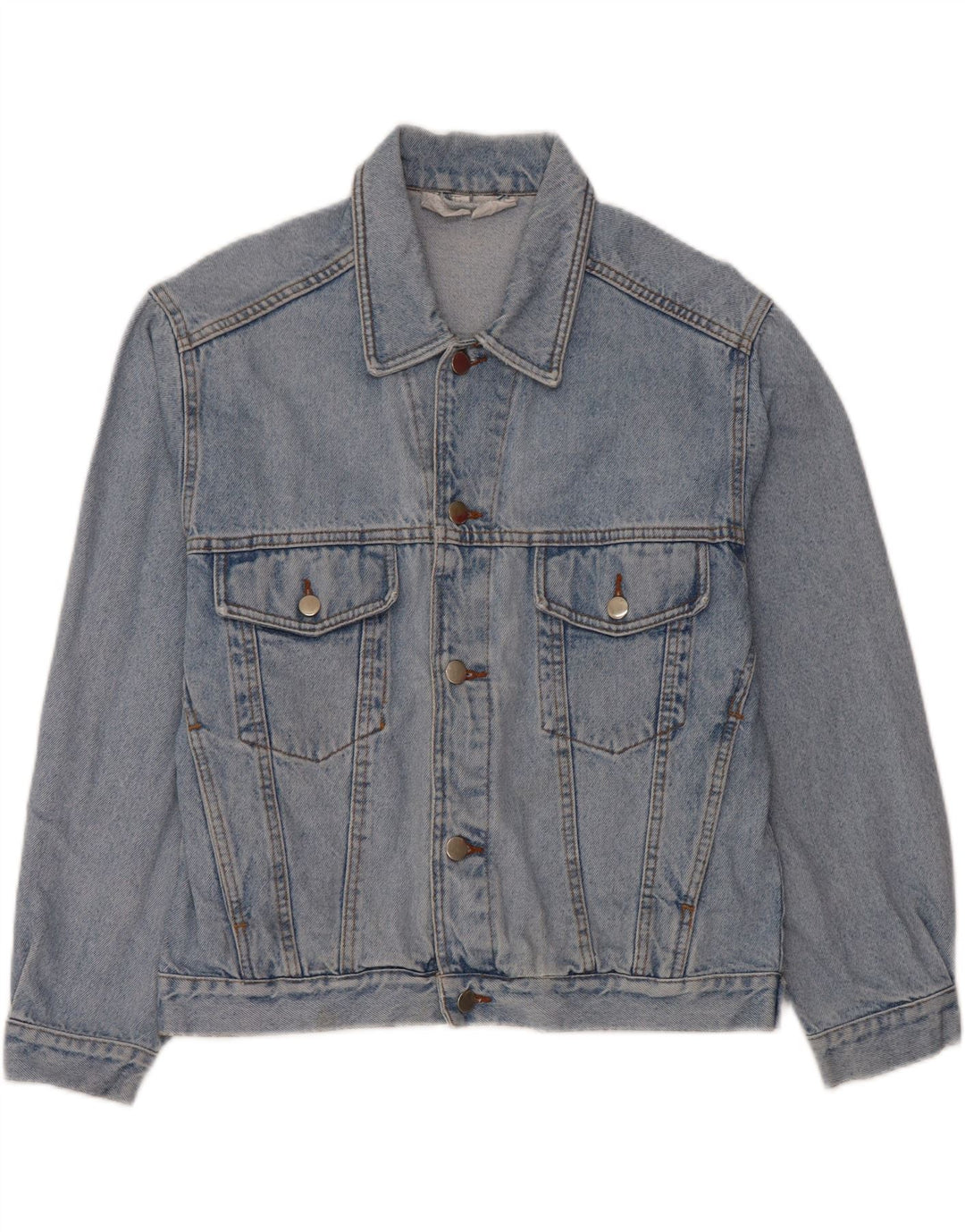 Jachetă de denim grafică pentru bărbați VINTAGE UK 36/38 Bumbac albastru mic