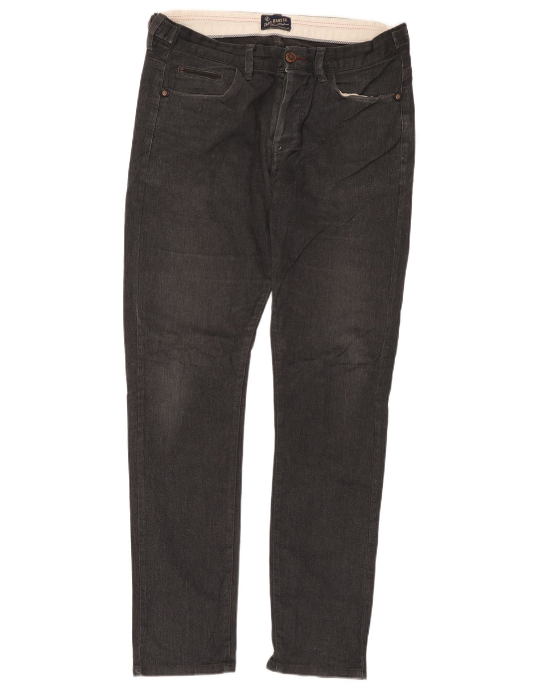 Blugi slim pentru bărbați Zara EU 44 Large W34 L33 Bumbac negru