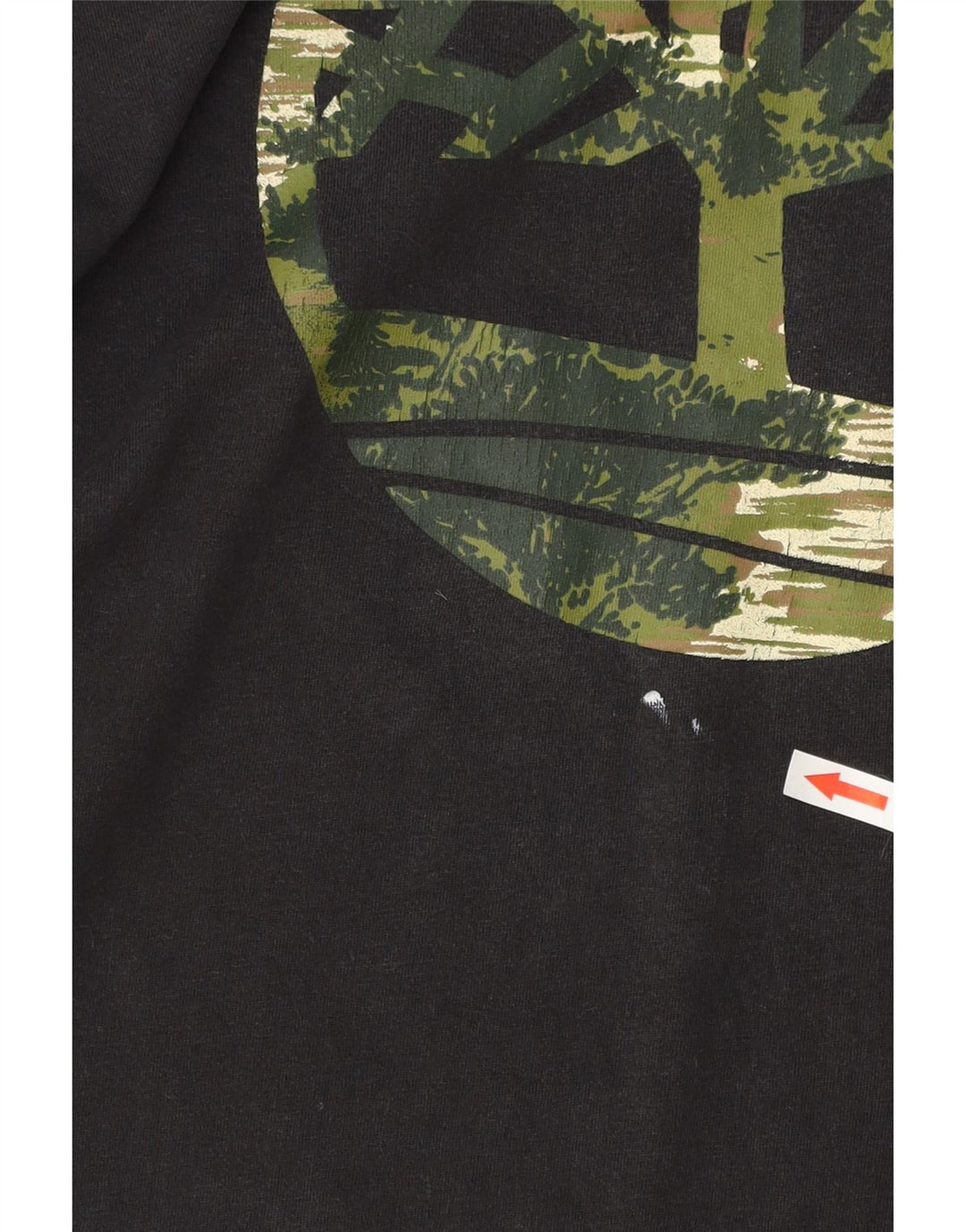 Tricou grafic Timberland pentru bărbați, cu croială obișnuită, mic, negru, bumbac