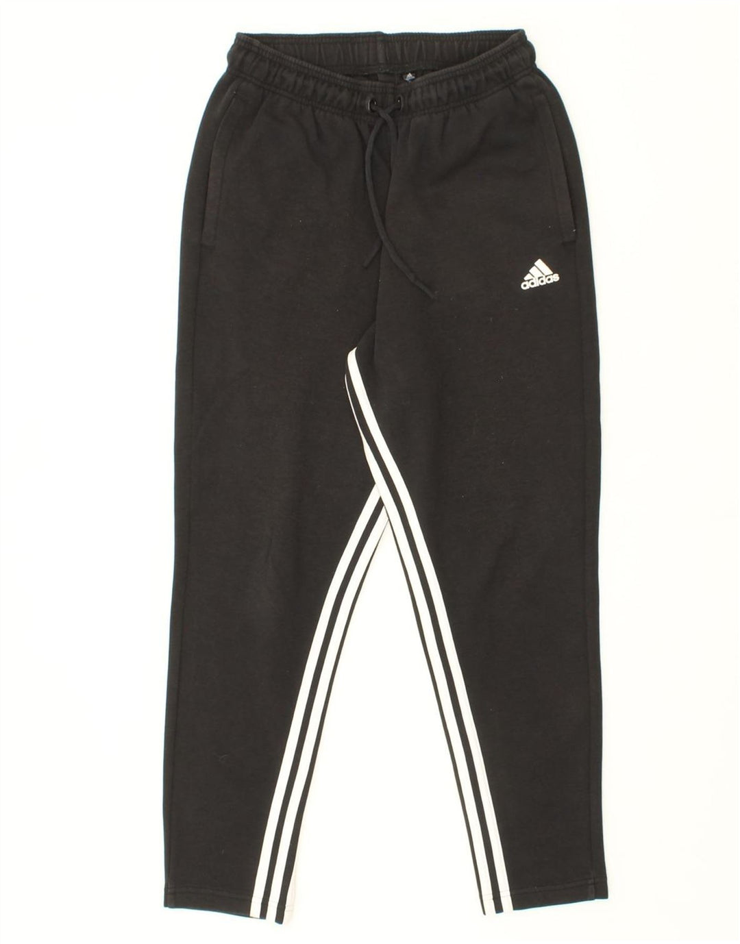 ADIDAS Womens Tracksuit Trousers UK 10 Small  Black Vintage Adidas and Second-Hand Adidas from Messina Hembry 