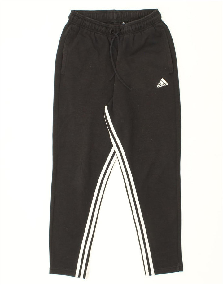 ADIDAS Womens Tracksuit Trousers UK 10 Small  Black Vintage Adidas and Second-Hand Adidas from Messina Hembry 