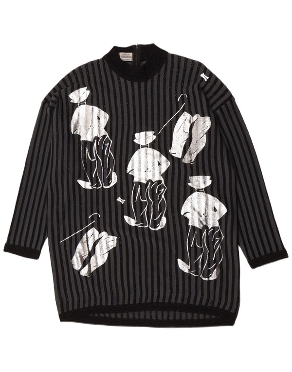 Pulover pentru femei Portobello, cu paragate cu gât țestoasă, UK 14 Medium Negru