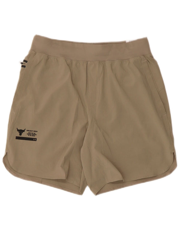 Pantaloni scurți sport Under Armour pentru bărbați, poliester mediu kaki