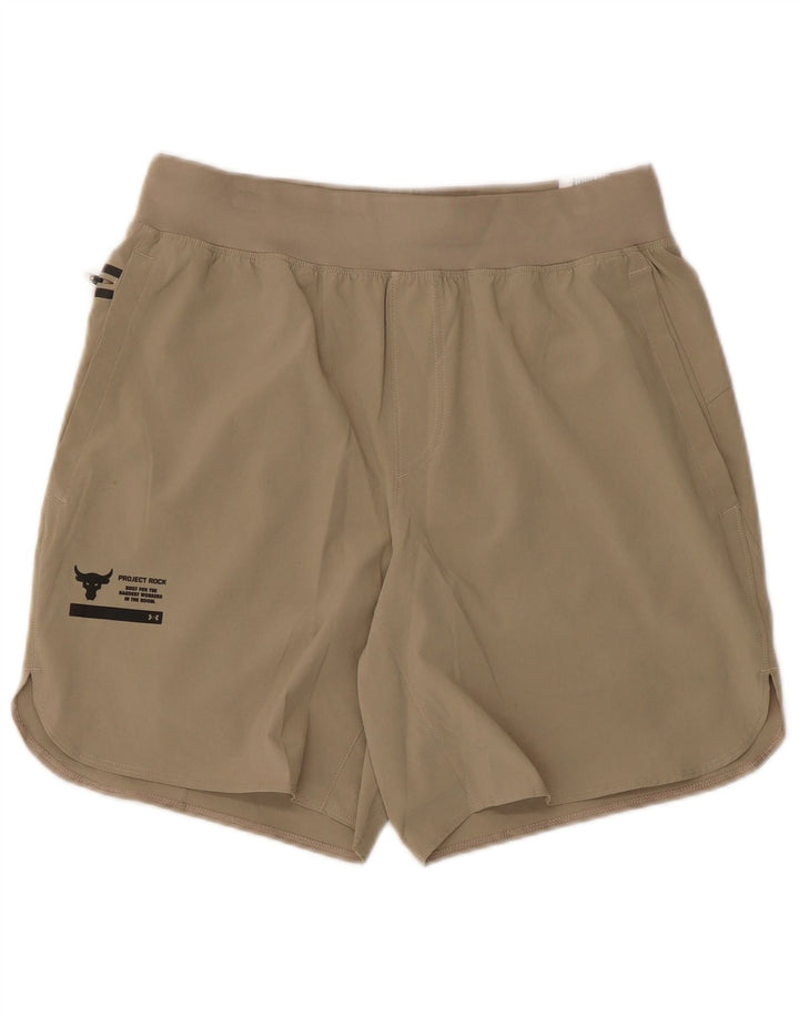 Pantaloni scurți sport Under Armour pentru bărbați, poliester mediu kaki