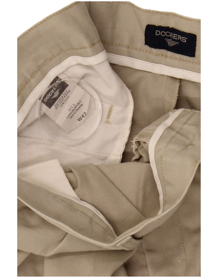 Pantaloni scurți chino pentru bărbați DOCKERS W42 2XL, bej, bumbac