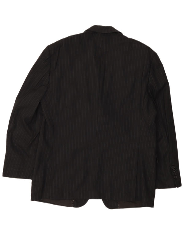 PIERRE CARDIN Jachetă pentru bărbați cu 2 nasturi, UK 38 Medium Black Pinstripe