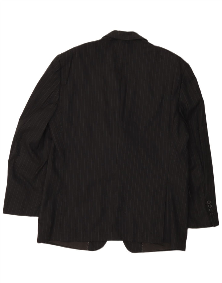 PIERRE CARDIN Jachetă pentru bărbați cu 2 nasturi, UK 38 Medium Black Pinstripe