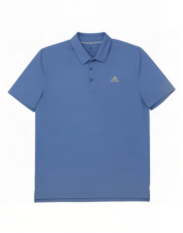 Tricou polo Adidas pentru bărbați, mare, albastru, poliester