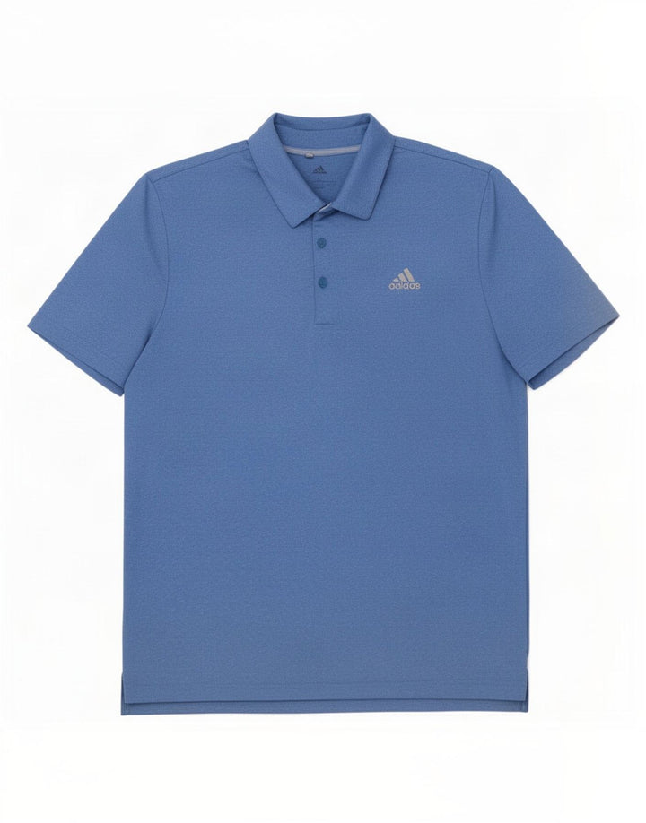 Tricou polo Adidas pentru bărbați, mare, albastru, poliester