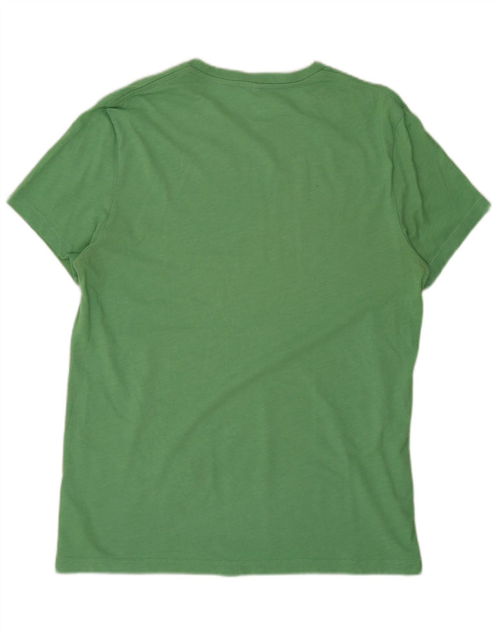 Tricou Jack Wills pentru bărbați Top din bumbac verde mediu
