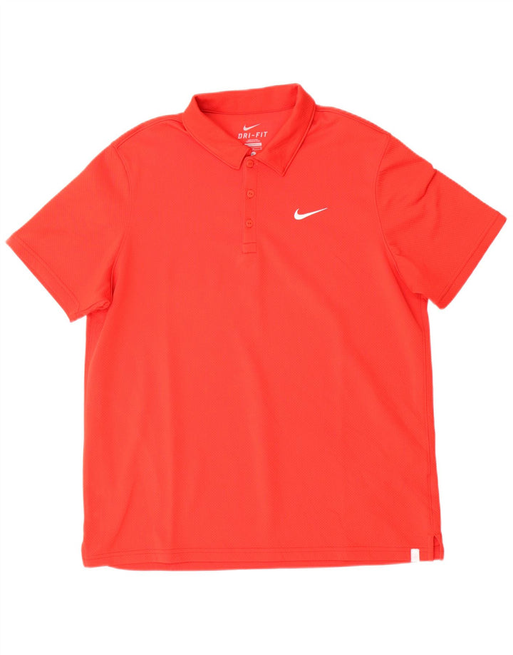 Tricou polo Nike Dri Fit pentru bărbați, roșu mare
