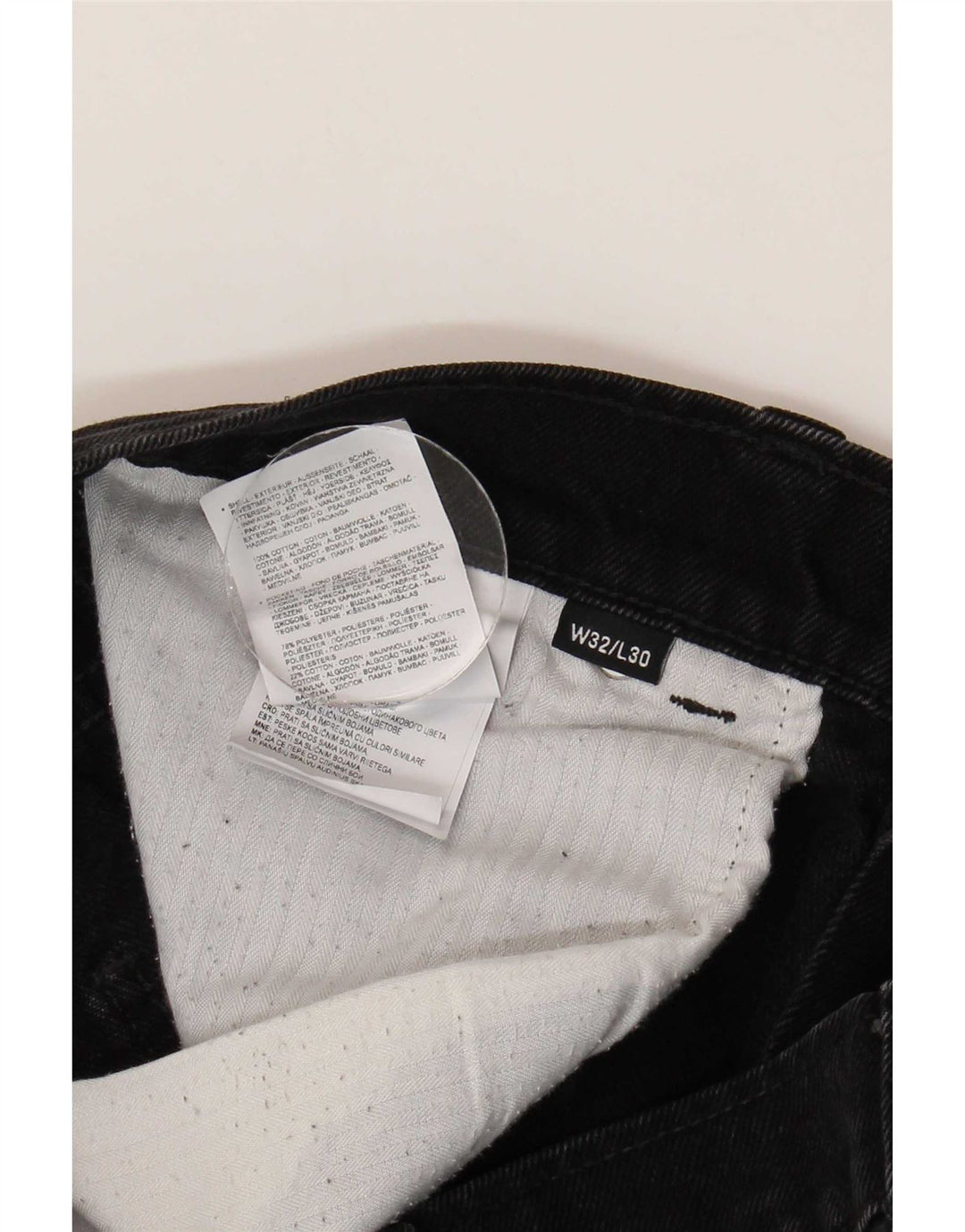 Blugi drepti pentru bărbați Dickies W32 L30 bumbac negru