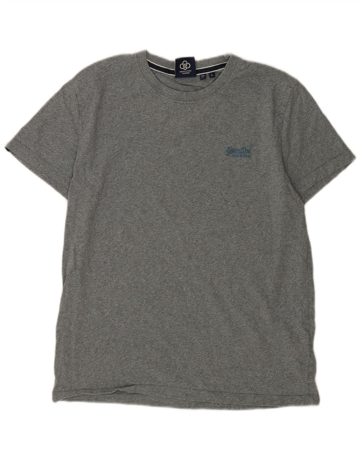 Tricou Superdry pentru bărbați Top mare bumbac gri