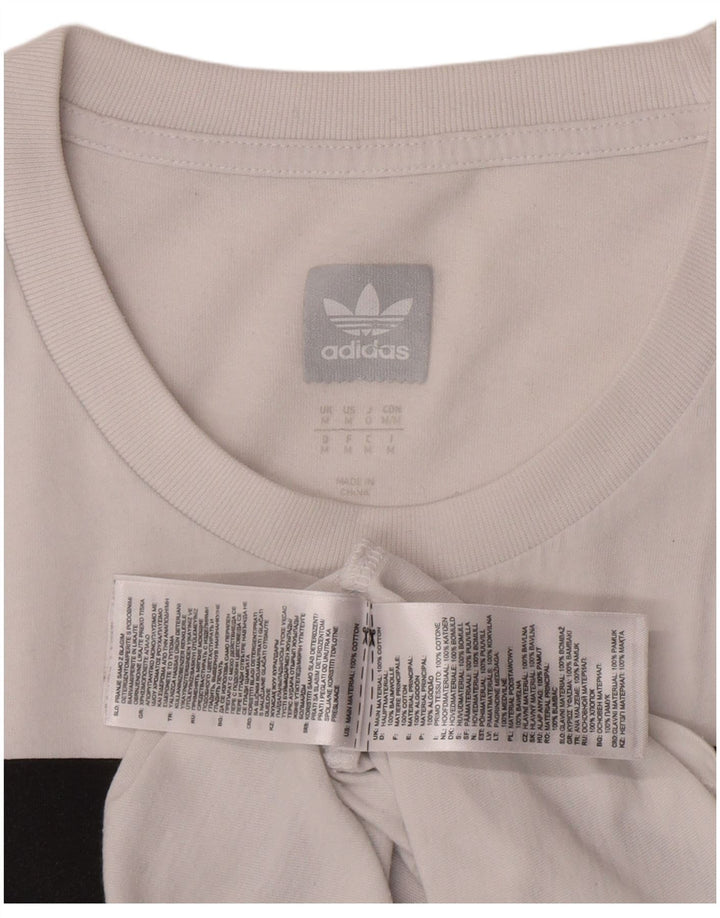 Tricou grafic pentru bărbați Adidas Top Medium White Bumbac
