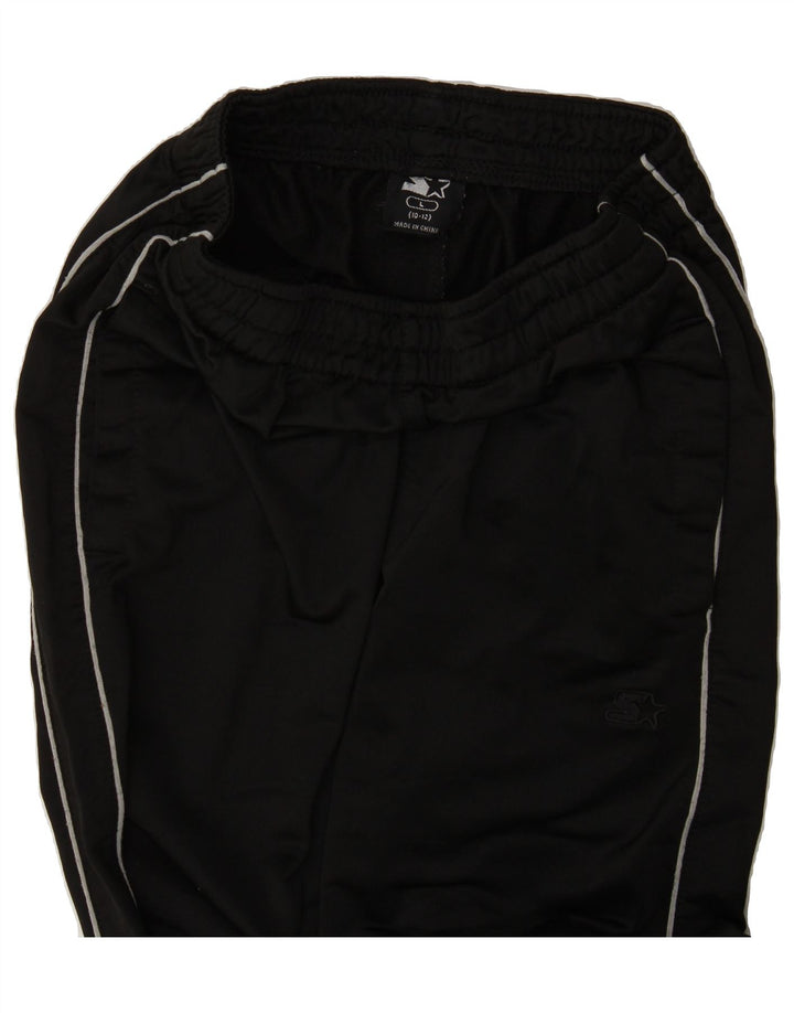 STARTER Boys Tracksuit Trousers 10-11 Years Large Black Polyester Vintage Starter and Second-Hand Starter from Messina Hembry 