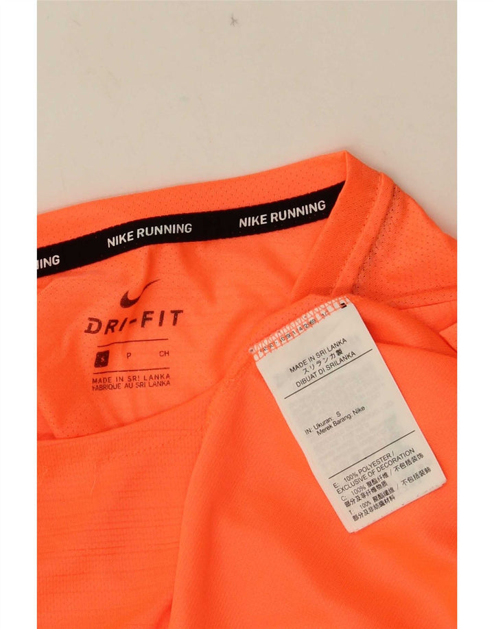 Tricou Nike Dri Fit pentru bărbați Top mic din poliester portocaliu