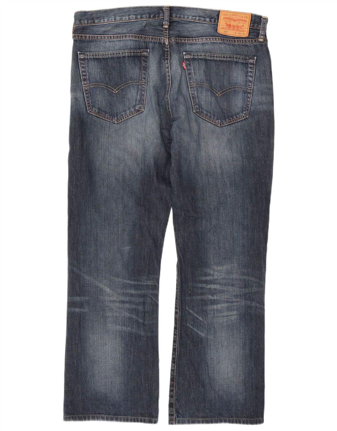 Blugi pentru bărbați Levi's 527 Bootcut W38 L30 bumbac bleumarin