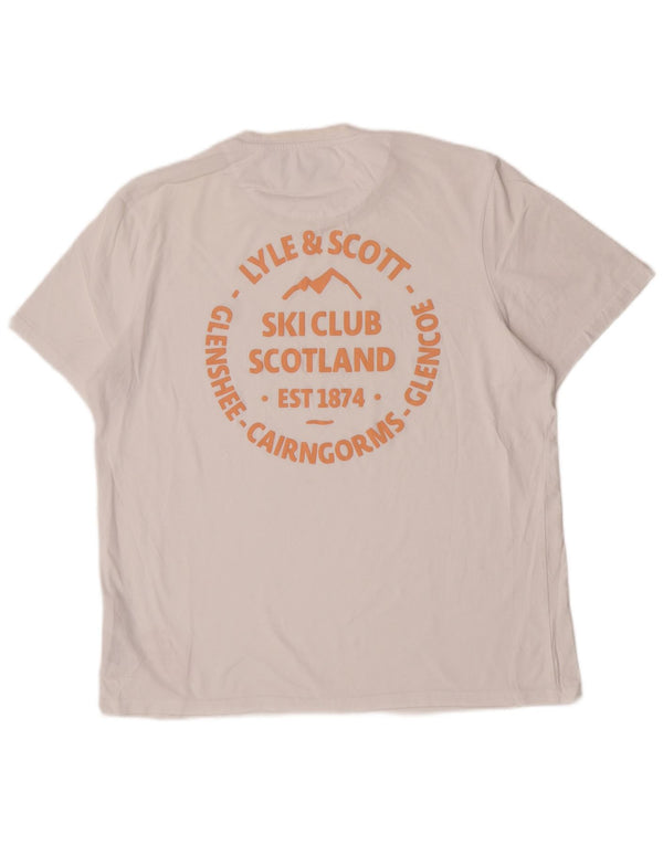 Tricou grafic Lyle & Scott pentru bărbați Top 2XL bumbac alb