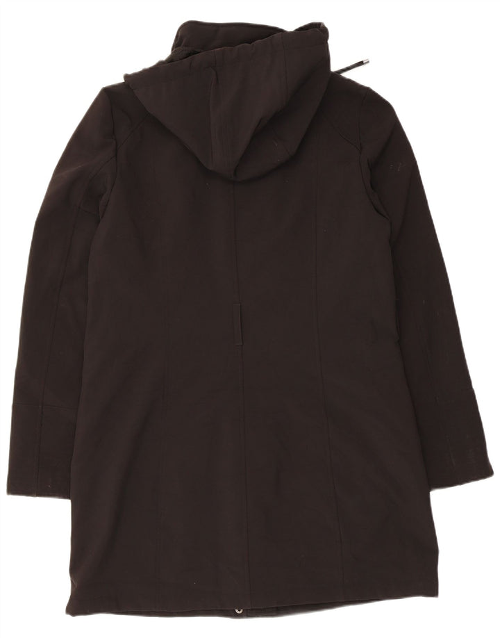 Jachetă parka cu glugă pentru femei Dkny UK 12 Poliester mediu negru