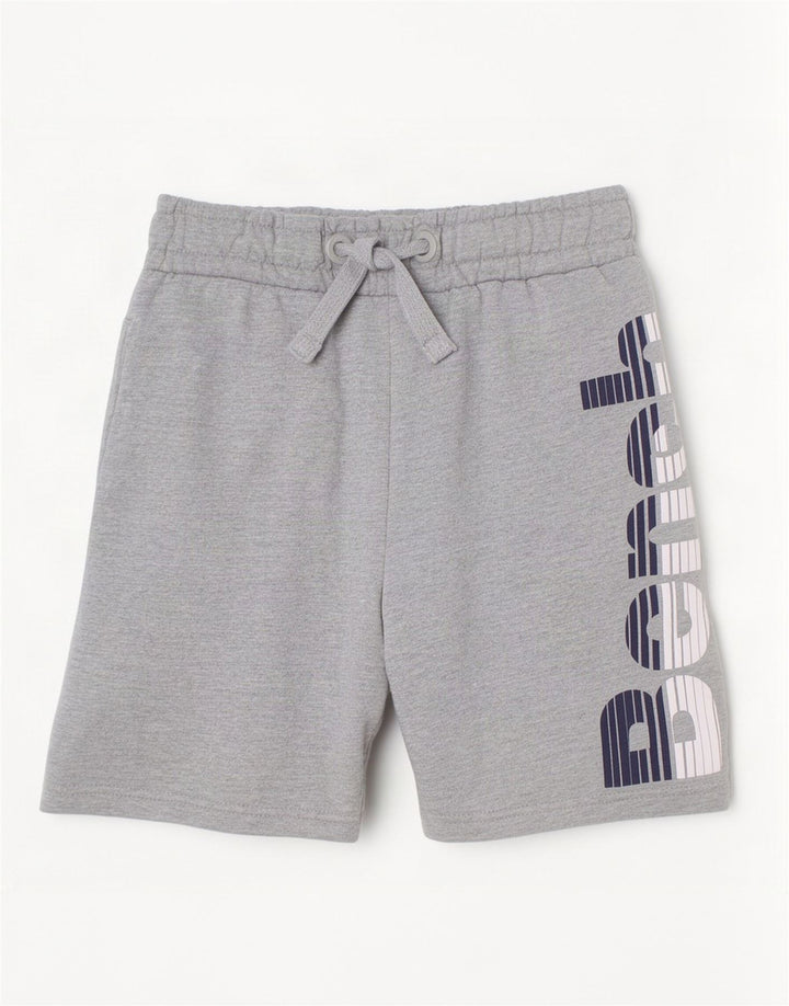 Pantaloni scurți sport grafic pentru băieți Bench 9-10 ani bumbac gri