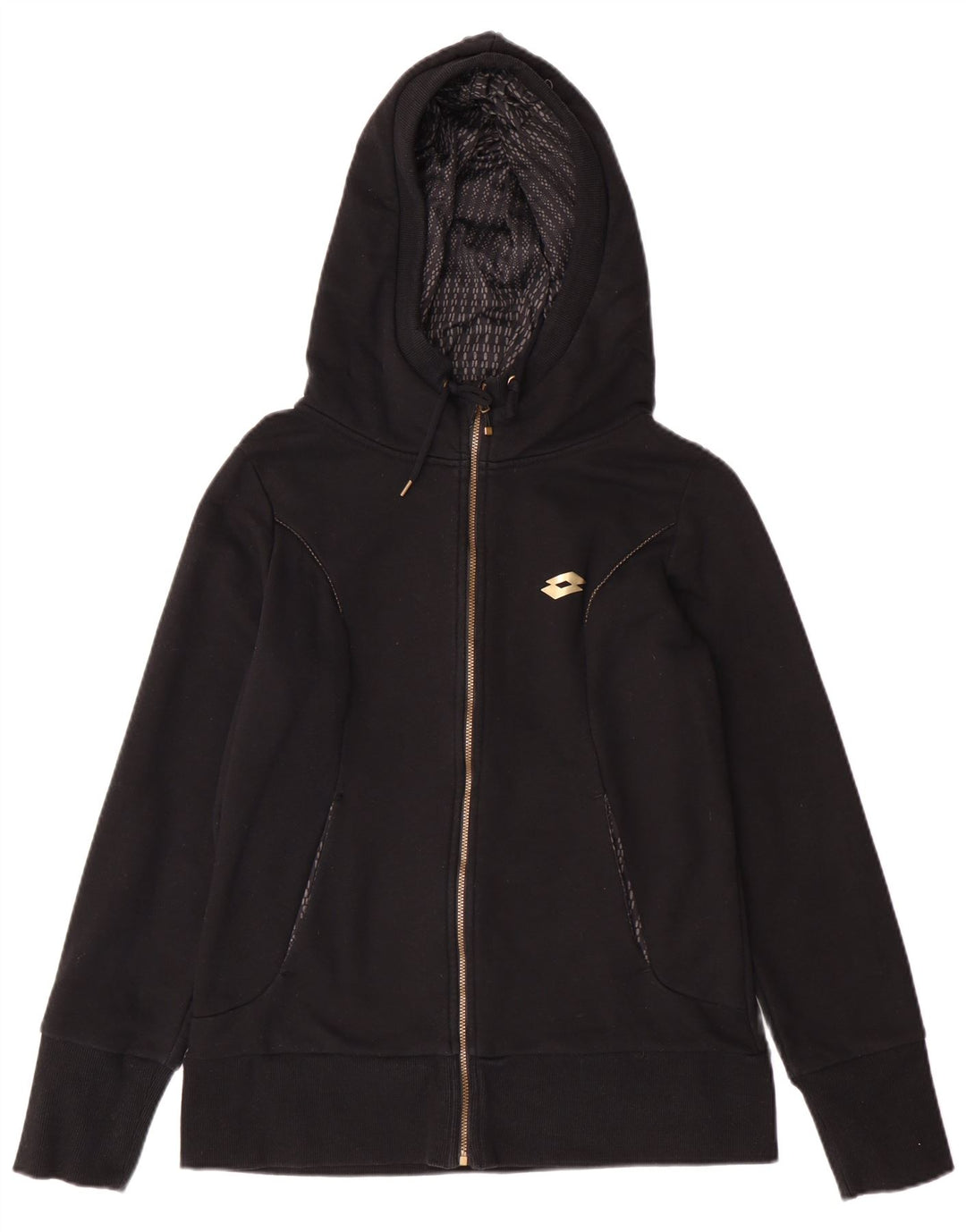 Pulover Lotto pentru femei, cu fermoar, UK 14, mare, negru