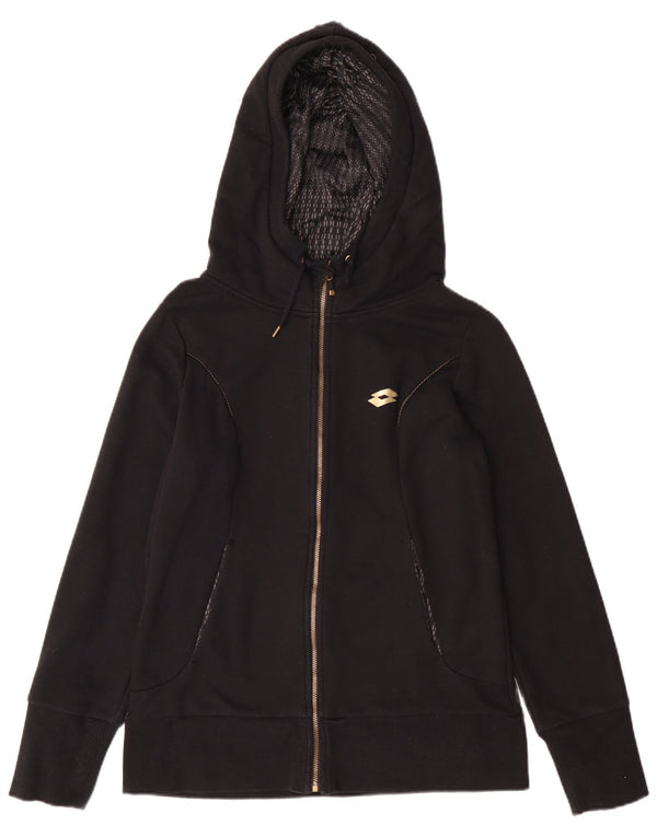 Pulover Lotto pentru femei, cu fermoar, UK 14, mare, negru